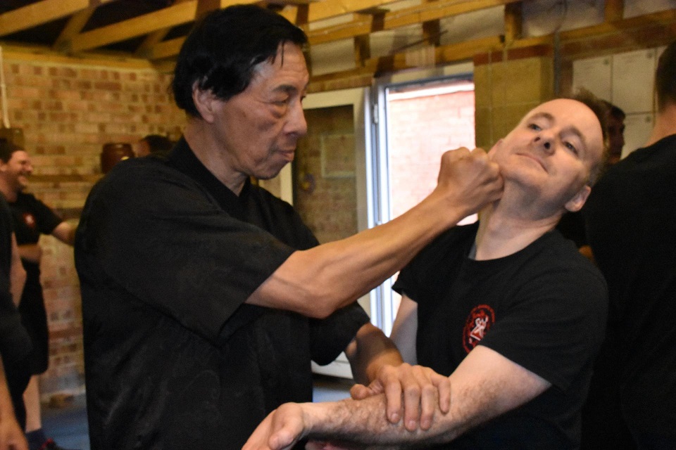 Grand Master giving Russ a beating!